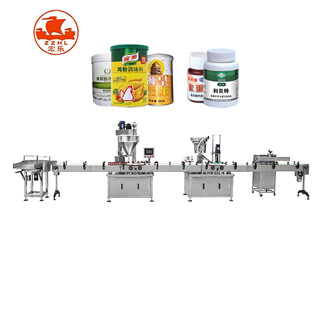 Automatic Small Bottle Powder Filling Capping Processing Line